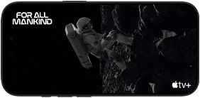 Eine Szene aus For All Mankind auf Apple TV+, die auf einem iPhone 16 Pro zu sehen ist